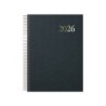 AGENDA SEGOVIA ESPIRAL DA PGINA 14 X 20 CM. COLOR NEGRO DOHE 11128.