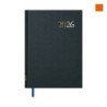 AGENDA SEGOVIA SEMANA VISTA 14 X 20 CM. COLOR NEGRO CATALN DOHE 11125