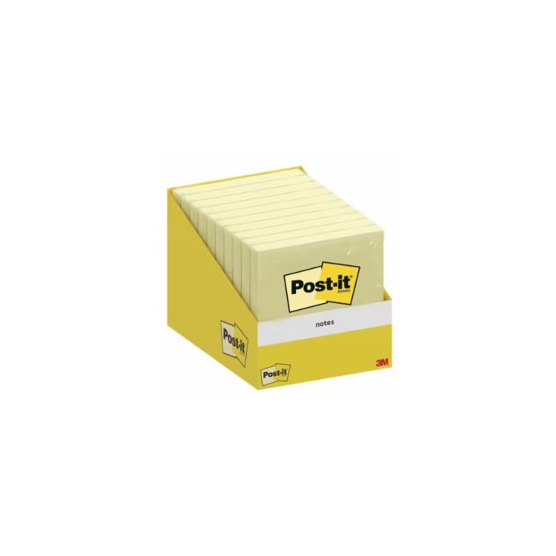 6820-CY-W10 nota autoadhesiva Plaza Amarillo 100 hojas Autoadhesivo