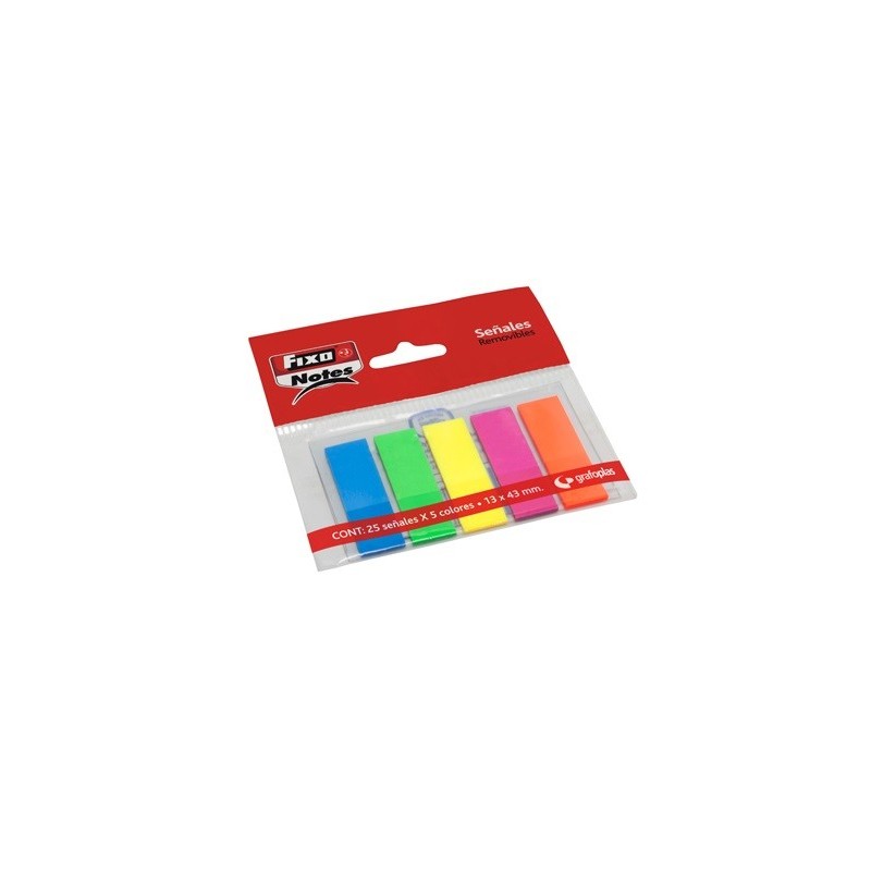 65006180 nota autoadhesiva Rectngulo Colores surtidos 25 hojas Autoadhesivo