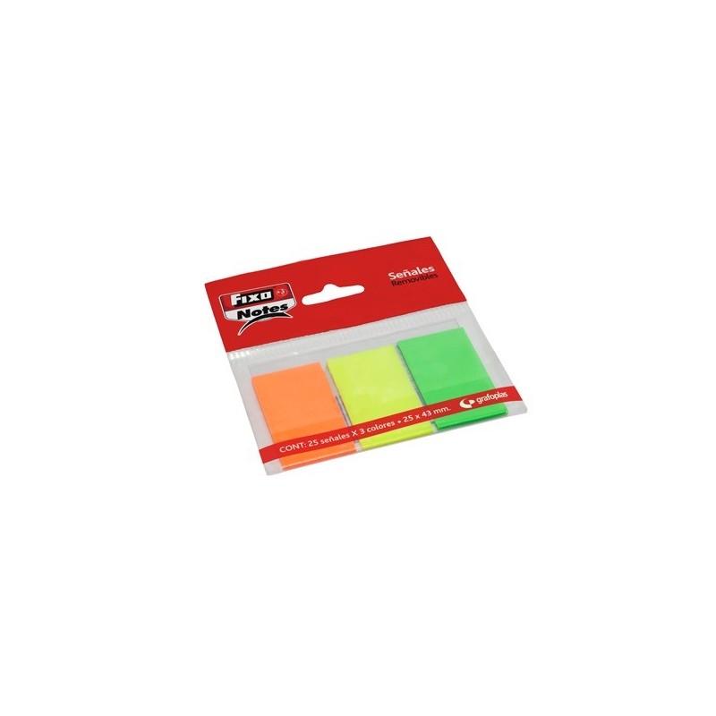 65006280 nota autoadhesiva Rectngulo Colores surtidos 25 hojas Autoadhesivo