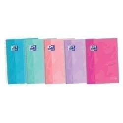European Book 5 Touch A4 120 hojas Tapa Extradura 5x5mm Surtido Pastel - Color no elegible