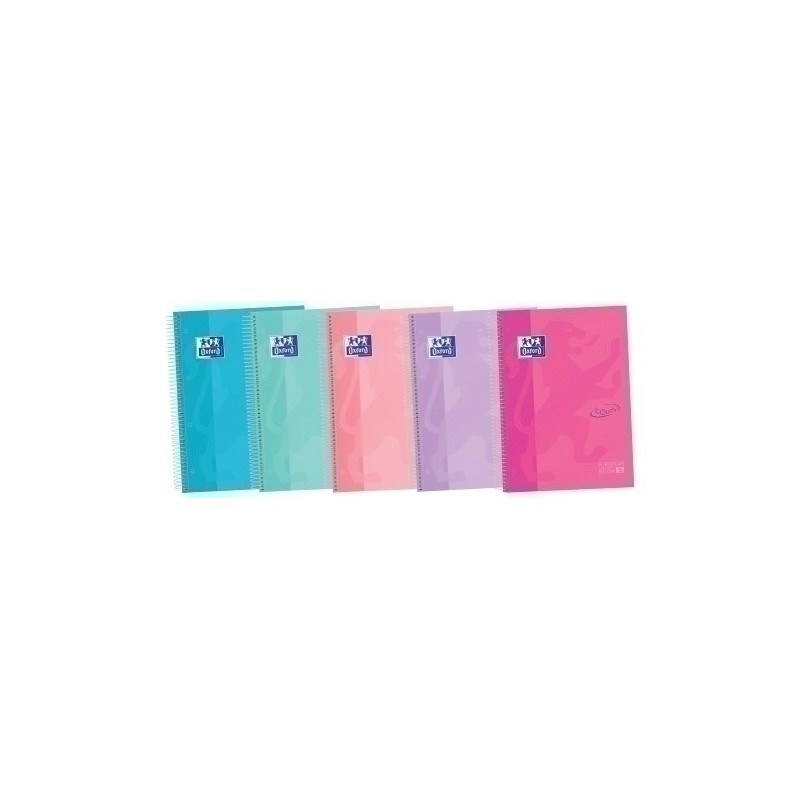 European Book 5 Touch A4 120 hojas Tapa Extradura 5x5mm Surtido Pastel - Color no elegible