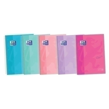 European Book 5 Touch A4 120 hojas Tapa Extradura 5x5mm Surtido Pastel - Color no elegible
