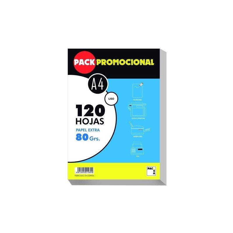 PAPEL PACSA A4 120h 80g LISO