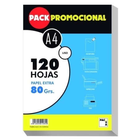 PAPEL PACSA A4 120h 80g LISO