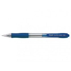 Super Grip Medium Azul Bolgrafo de punta retrctil con pulsador Medio 1 pieza(s)