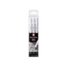 POXPGBWH3C bolgrafo de gel Bolgrafo de gel con tapa Multi Blanco 3 pieza(s)