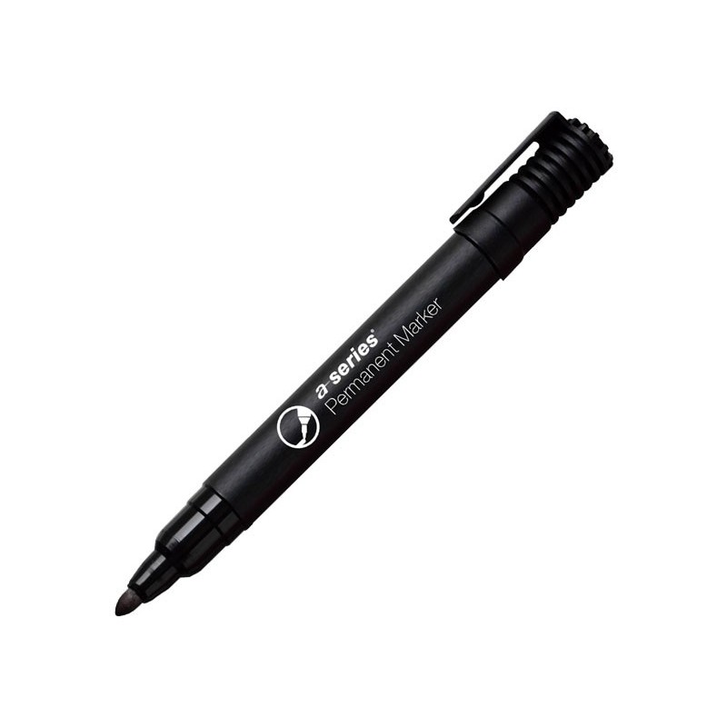 MARCADOR A-SERIES PERM PTA CONICA NEGRO AS1093
