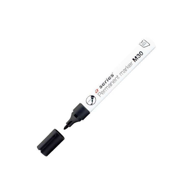 ROTULADOR PERM. A-SERIES PTA.CON M30 NEGRO AS0938