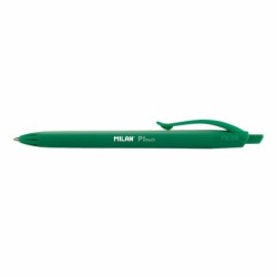 P1 Verde Bolgrafo de punta retrctil con pulsador Medio 25 pieza(s)