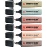 BOSS NatureColors marcador 6 pieza(s) Punta de cincel Negro  Bronce  Marrn  Verde  Gris  Verde claro