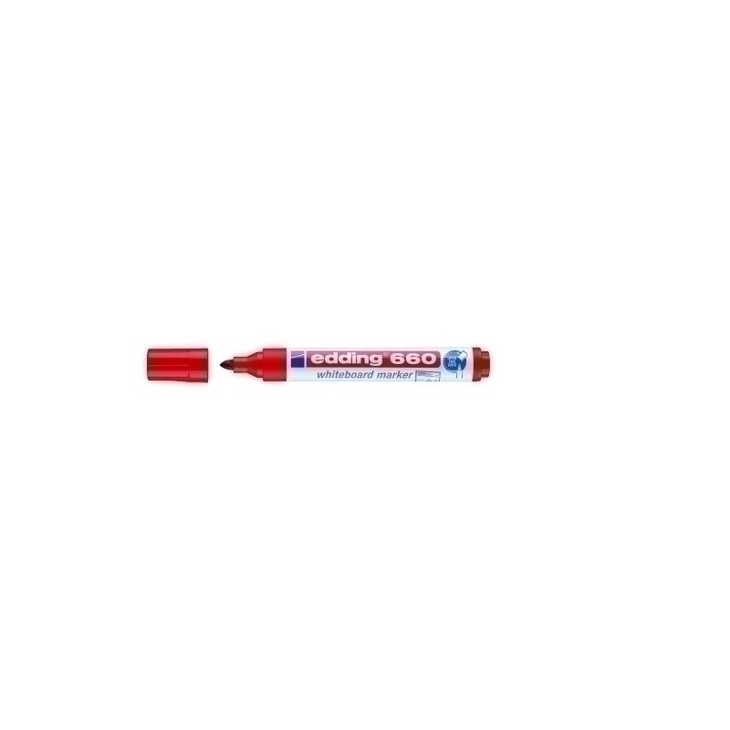 ROTUL.PIZAR.EDDING 660  ROJO