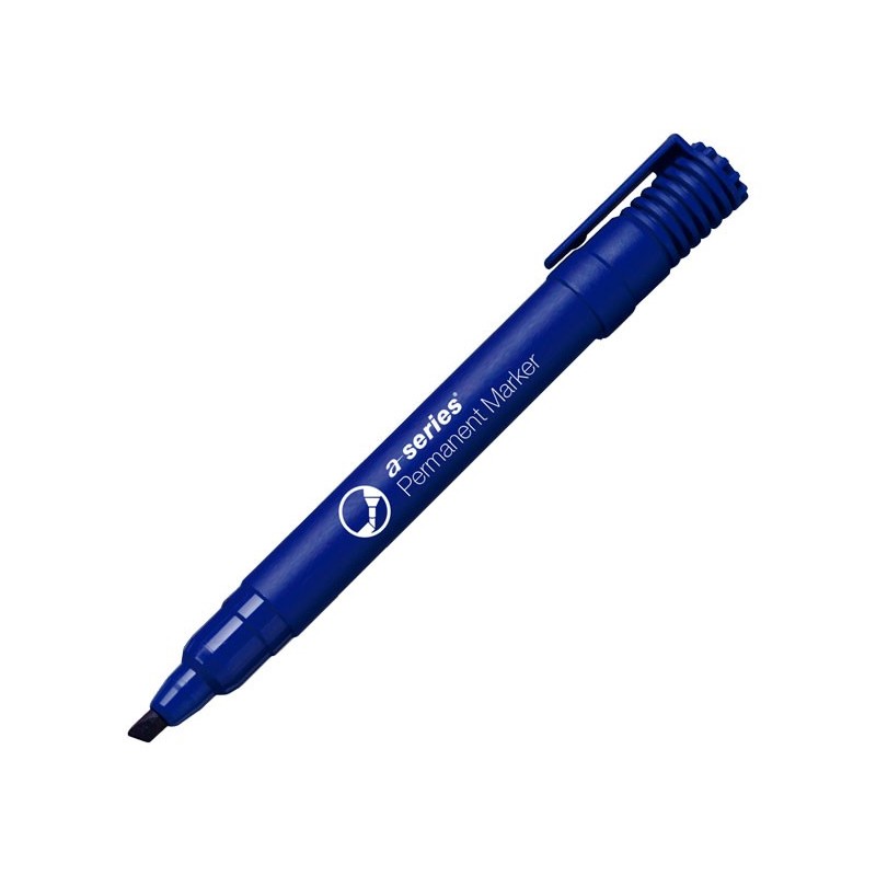 MARCADOR A-SERIES PERM PTA BISEL AZUL AS1087