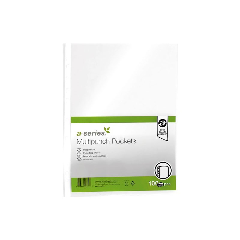 B. 100 FUNDAS PP A4 11T A-SERIES 50M P/NAR AS0750