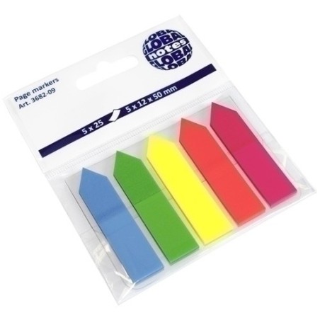 BANDERITAS ADHESIVAS GLOBAL FLECHAS B/5