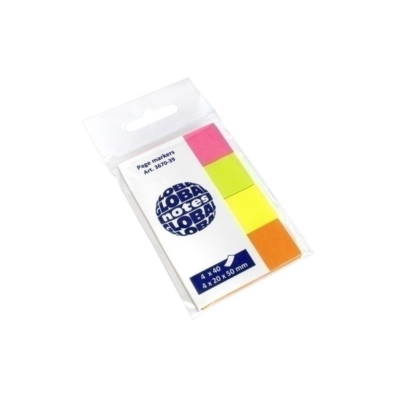 BANDERITAS ADHESIVAS GLOBAL BLISTER de 4