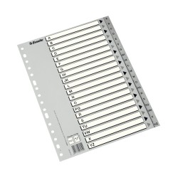 INDICE ESSELTE PP ALF.A4 20 ps. - Pack de 36 unidades