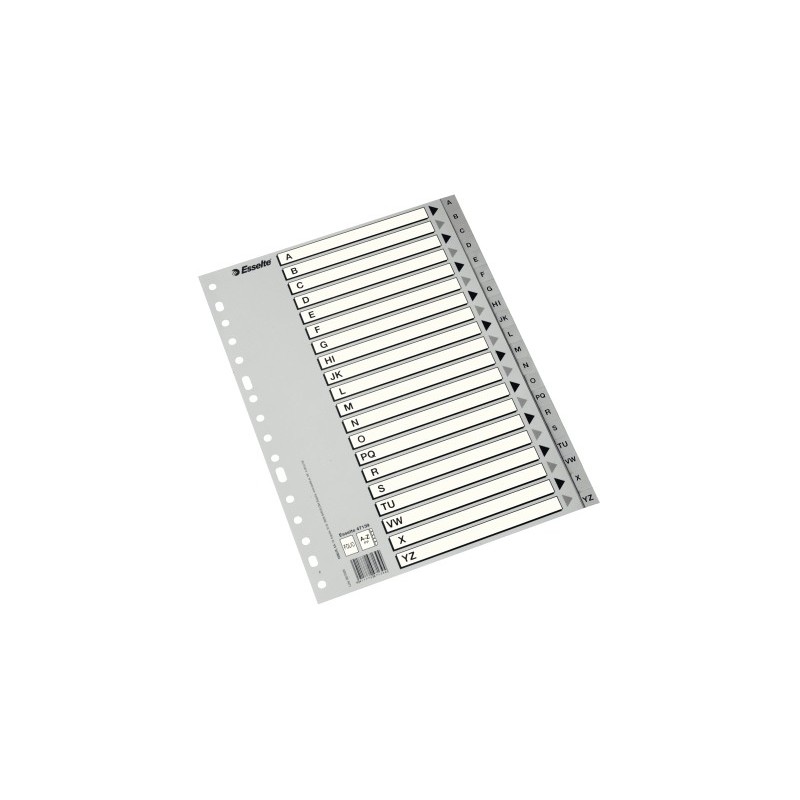 INDICE ESSELTE PP ALF.A4 20 ps. - Pack de 36 unidades