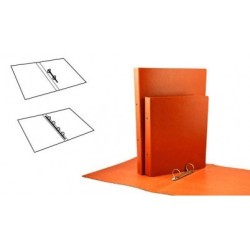 CARPETA ANILLAS REDONDAS CARTON GOFRADO FOLIO NATURAL 2-A-25 MM. N 12 CUERO REDONDA  MARIOLA 5182N