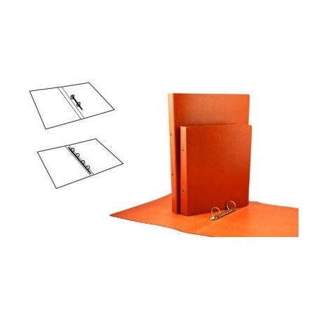 CARPETA ANILLAS REDONDAS CARTON GOFRADO FOLIO NATURAL 2-A-25 MM. N 12 CUERO REDONDA  MARIOLA 5182N