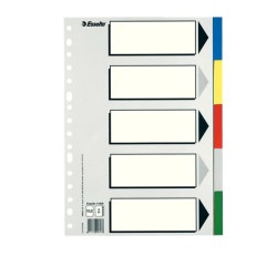 11609 lengeta de ndice Separador en blanco con pestaa Cartn  Polipropileno (PP) Multicolor