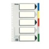 11609 lengeta de ndice Separador en blanco con pestaa Cartn  Polipropileno (PP) Multicolor