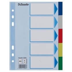 15264 lengeta de ndice Separador en blanco con pestaa Polipropileno (PP) Azul