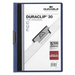Duraclip 30 archivador PVC Azul  Transparente