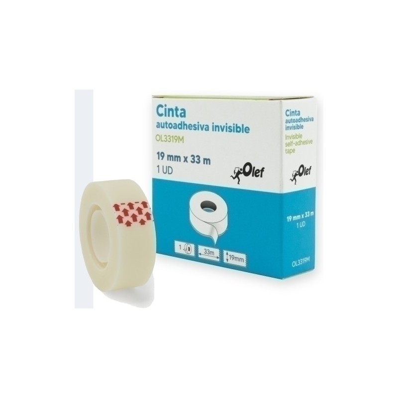 CINTA ADHESIVA OLEF INVISIBLE 33x19