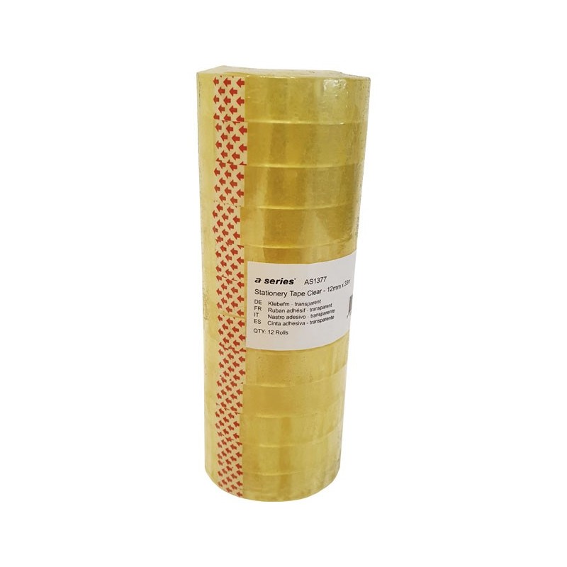 PACK 12 R. CINTA ADH A-SERIES 12MMX33M