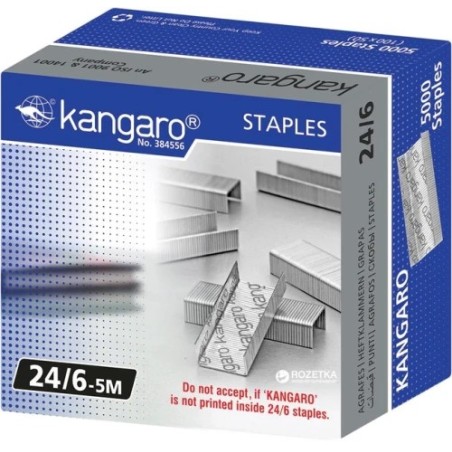 CAJA 5.000 GRAPAS 24/6-5M (5.000 UD) KANGARO KG2465M
