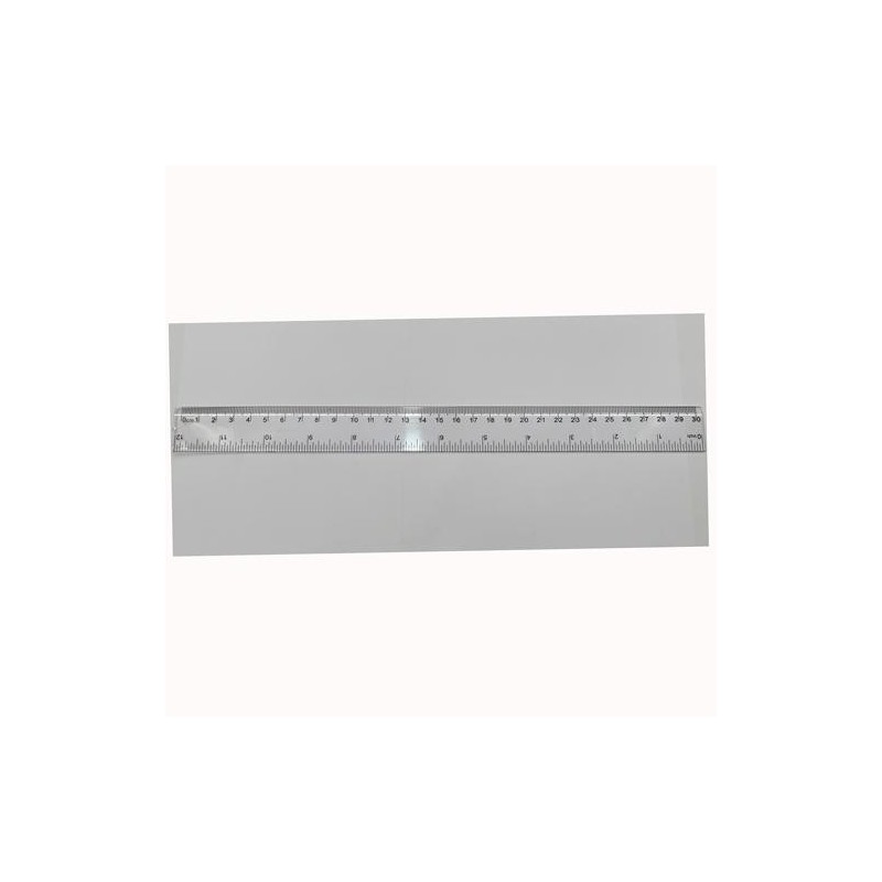 MOLIN REGLA ESCOLAR 30CM TRANSPARENTE
