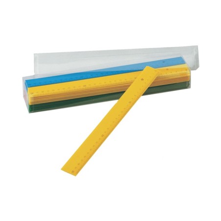 REGLA PLANA FAIBO COLORES OPACOS SURTIDOS 30CM - Color no elegible