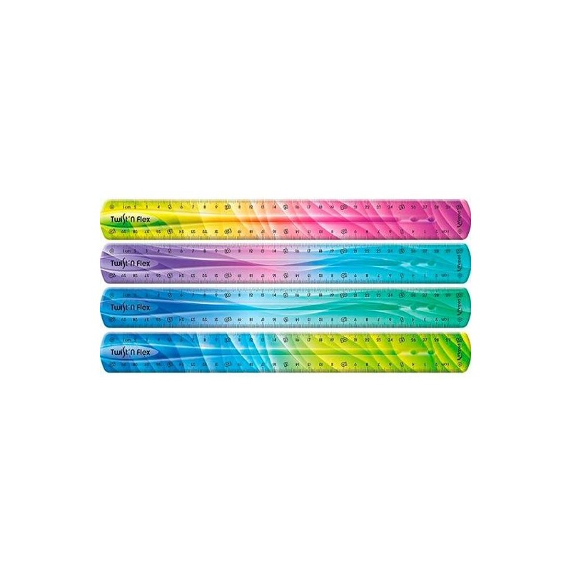 MAPED REGLA T&F DECORADAS DOBLE GRADUACIN 30 CM COLORES SURTIDOS - Color no elegible