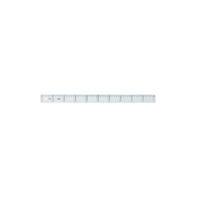 REGLA CRISTAL SAFTA 50 CENTIMETROS