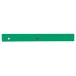 REGLA SAFTA 30 CENTIMETROS VERDE