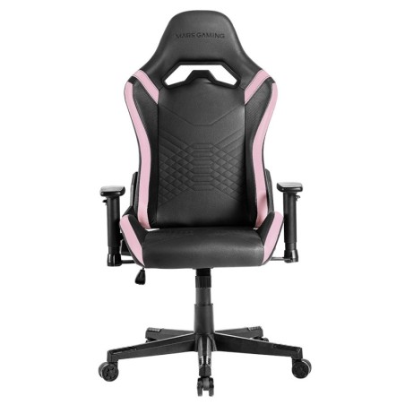 MGC-PRO  Silla Gaming Profesional  Acabado Cuero PU  Reposabrazos 2D y Respaldo Reclinable 135  Cojines Lumbar y Cervical Soft-T