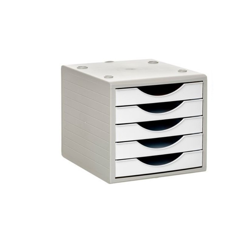 4005 BL PS cajonera para oficina Gris  Blanco Poliestireno