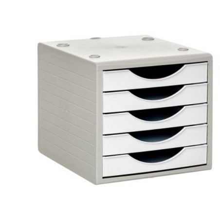 4005 BL PS cajonera para oficina Gris  Blanco Poliestireno