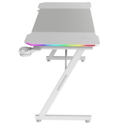 MGD-X140RGB  Mesa Gaming Ergonmica  Iluminacin ARGB con Mando  Fibra de Carbono  Alfombrilla XXL  Soporte Auriculares y Bebida  