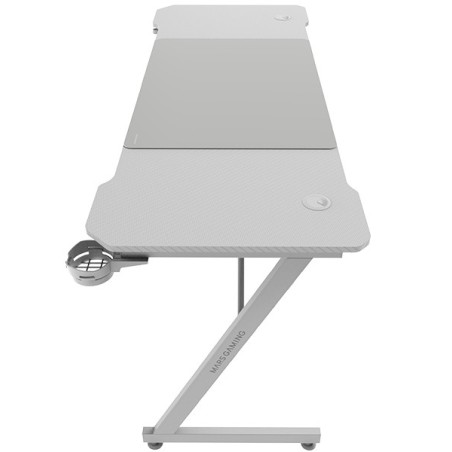 MGD-X160  Mesa Gaming Ergonmica  Superficie en Fibra de Carbono  Estructura Metlica  Alfombrilla XXL  Soporte Auriculares y Bebi
