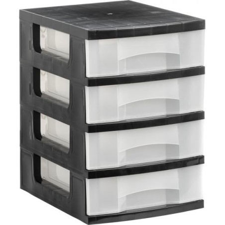 1104 CS TL cajonera para oficina Negro Plstico