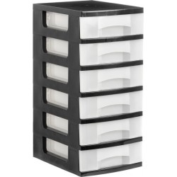 1106 CS TL cajonera para oficina Negro Plstico