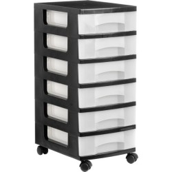 1106R CS TL cajonera para oficina Negro Plstico