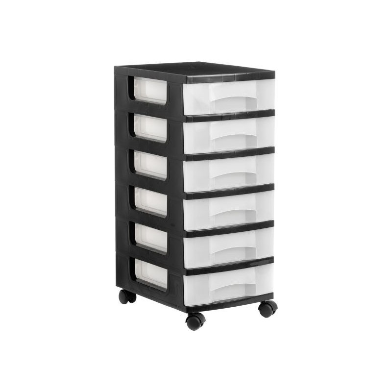 1106R CS TL cajonera para oficina Negro Plstico