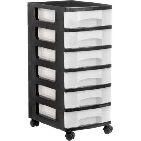 1106R CS TL cajonera para oficina Negro Plstico