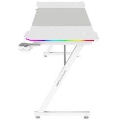 MGD-X160RGB  Mesa Gaming Ergonmica  Iluminacin ARGB con Mando  Fibra de Carbono  Alfombrilla XXL  Soporte Auriculares y Bebida  