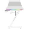MGD-X160RGB  Mesa Gaming Ergonmica  Iluminacin ARGB con Mando  Fibra de Carbono  Alfombrilla XXL  Soporte Auriculares y Bebida  