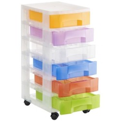 1006R SU TL cajonera para oficina Transparente  Blanco Polipropileno